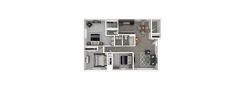 a floor plan of a bedroom apartment