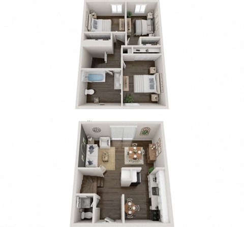 the 1190 floor plan  studio