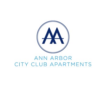 The image is a logo of Ann Arbor City Club Apartments.