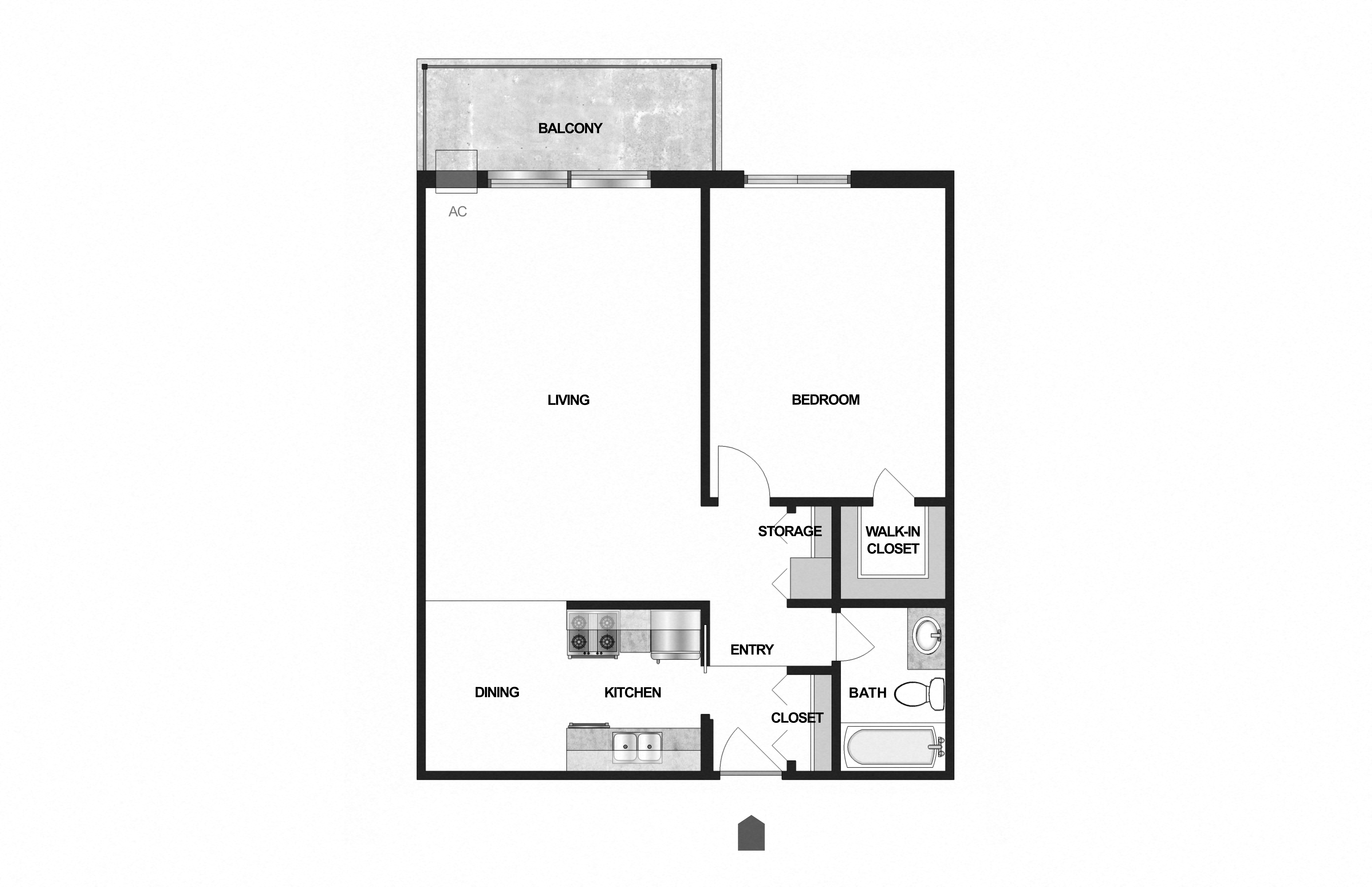 1 Bedroom 1 Bath C at Villages on McKnight, St. Paul, Minnesota