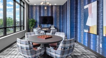 Conference Area With TV at Expo, Minneapolis, MN