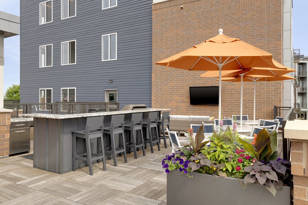 Rooftop Patio at Galante at Parkside, Minnesota, 55124