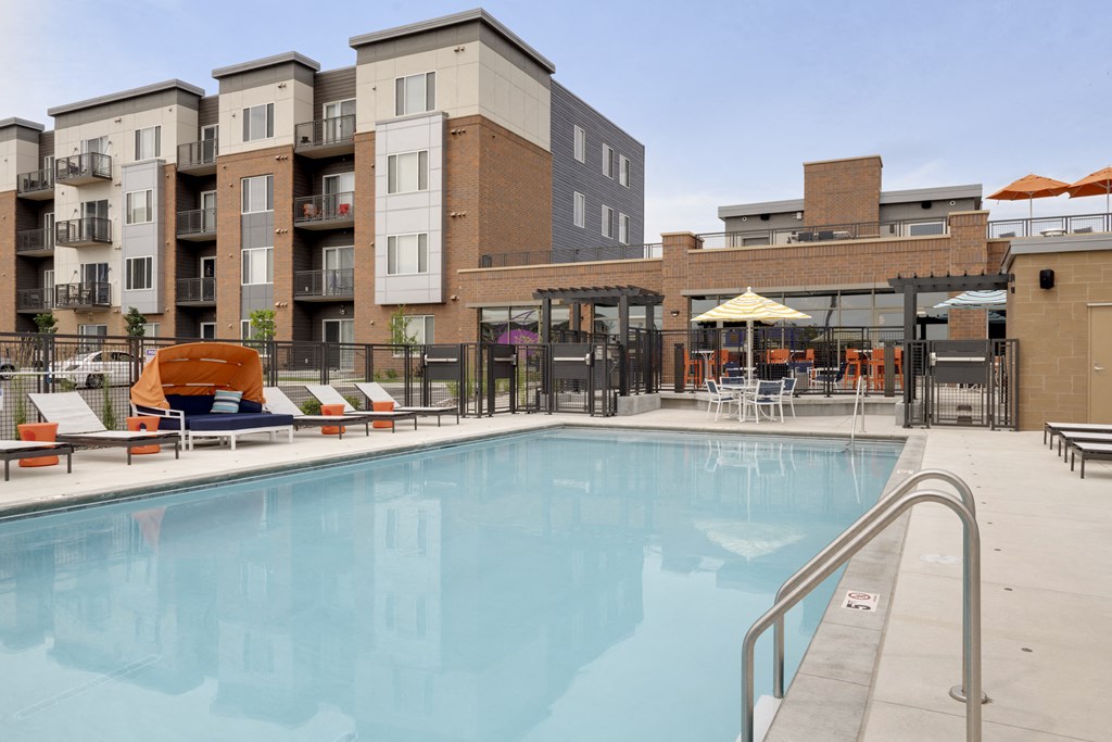 Outdoor Pool at Galante at Parkside Apartments in Apple Valley, MN