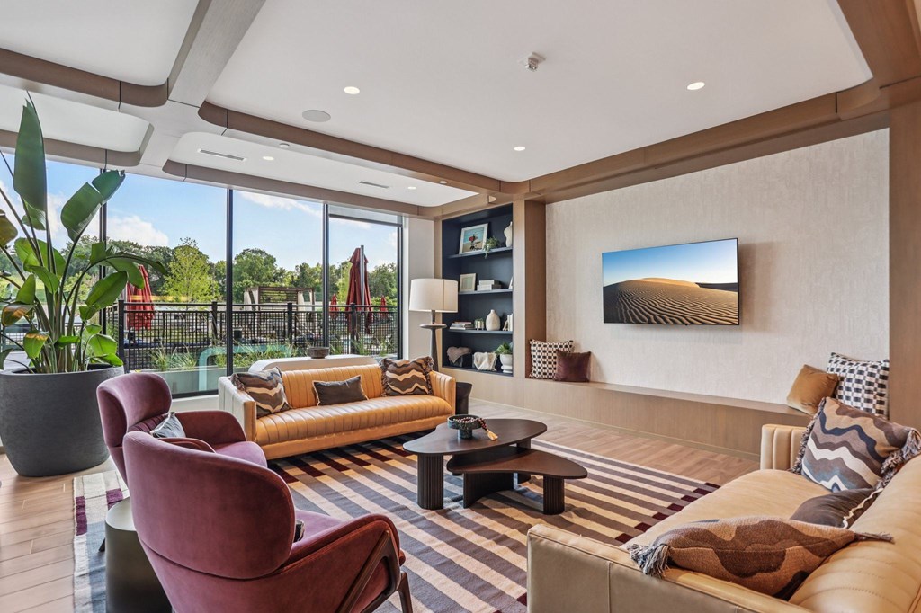 The reservable Clubroom with private dining at The Mera in St. Louis Park, 55426