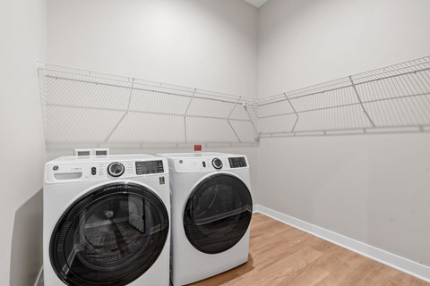 New townhome unit with in-unit front-load washer and dryer at Expo in Minneapolis, MN 55414