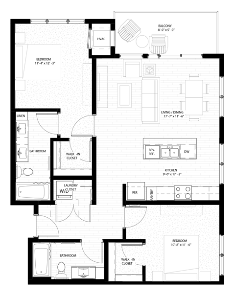 Nuvelo at Parkside Apartments in Apple Valley, MN Floor Plan