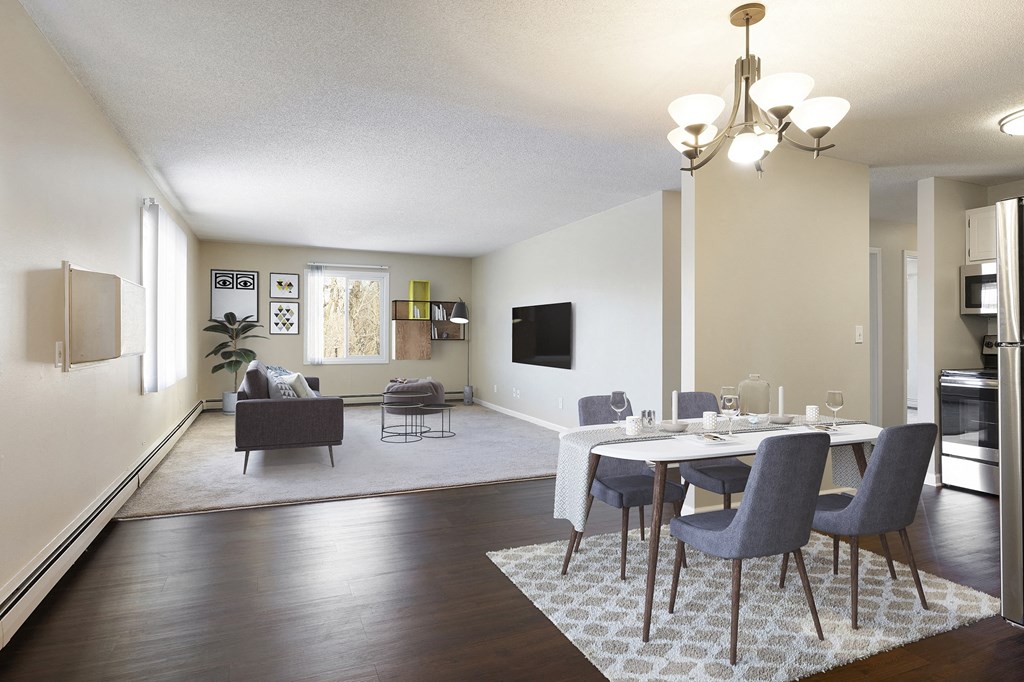 View of Dining Room at Axon Green, Minneapolis, 55416