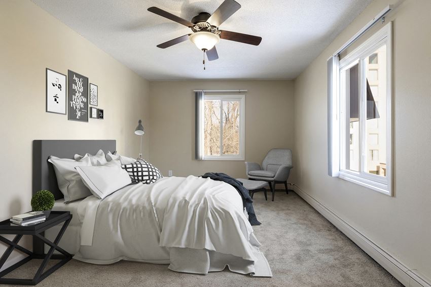 View of Bedroom at Axon Green Apartments in West Maka Ska - Photo Gallery