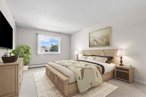 Spacious Bedroom at Cedars Lakeside Apartments, Little Canada