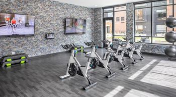 the gym at the residences at dockside at Expo, Minnesota