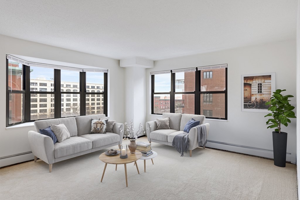 Living Area couch  at Mears Park Place, St. Paul, MN, 55101