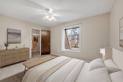 Second bedroom of the Townhome at Beach South at the Lake in Robbinsdale, MN