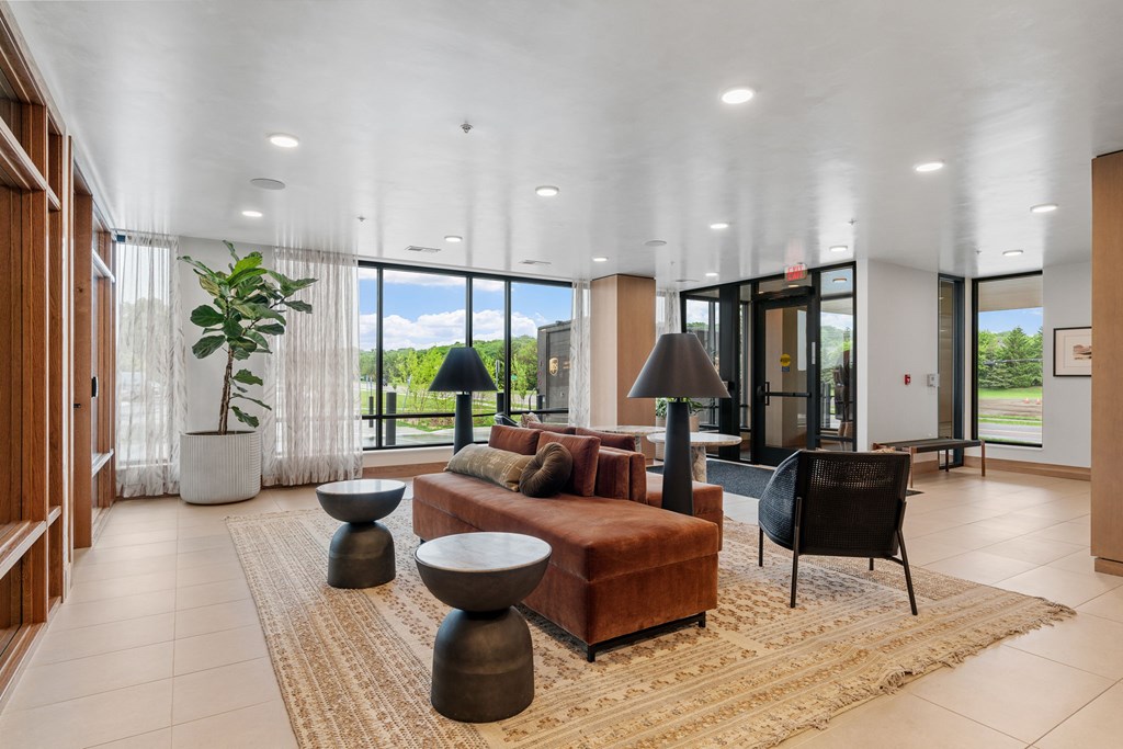 The lobby at Lilia in Lilydale, MN 55118