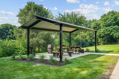 Grill and picnic area at Valley Pond, Apple Valley, MN