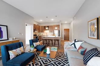 Open living space - Nuvelo at Parkside Apartments