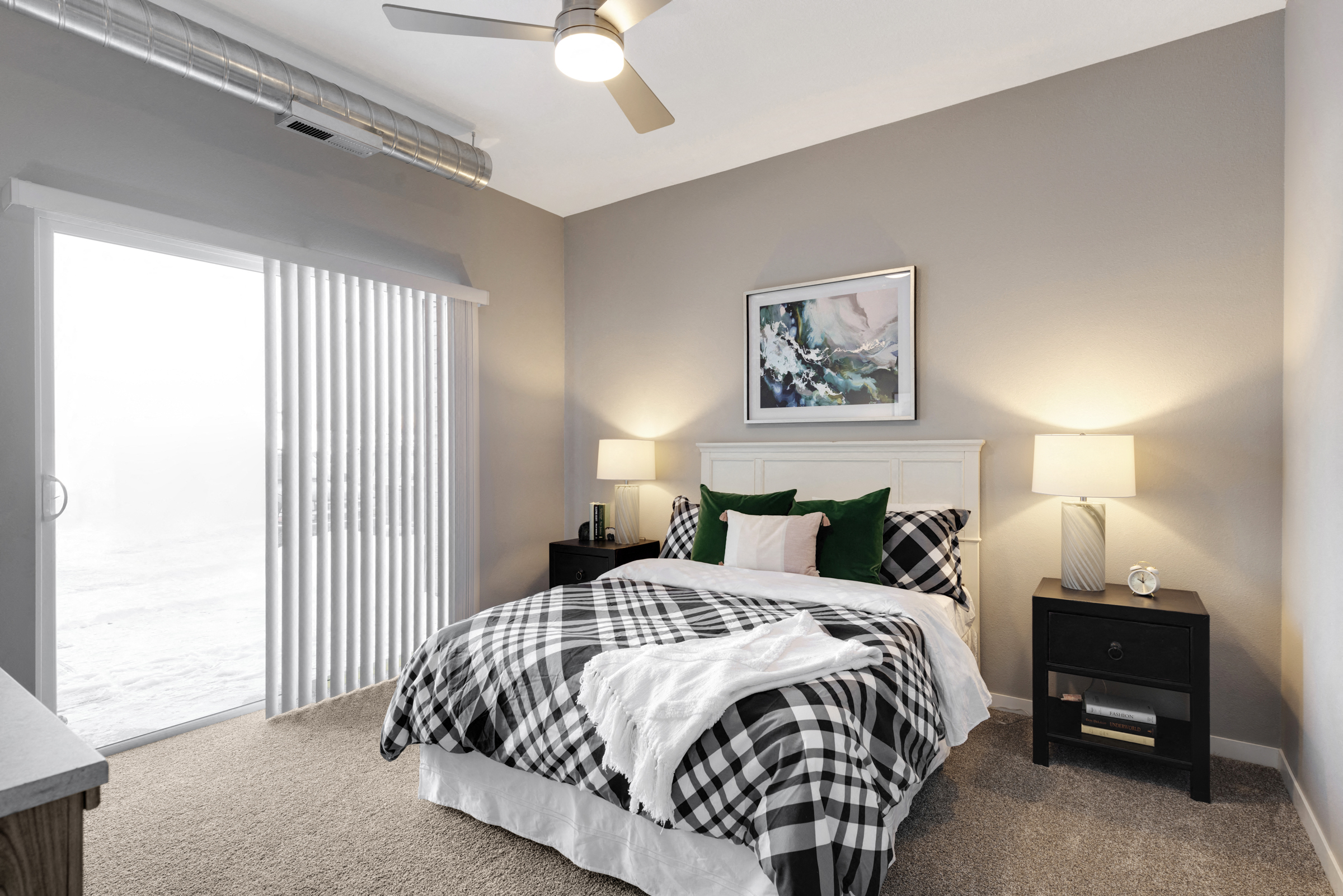 Bedroom view of Nuvelo at Parkside Apartments in Apple Valley