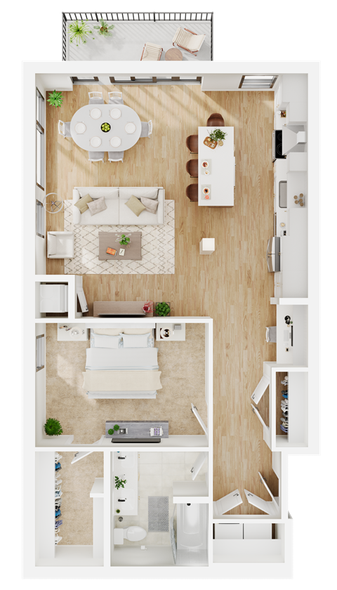 A6 Floor Plan at Lilia, Minnesota