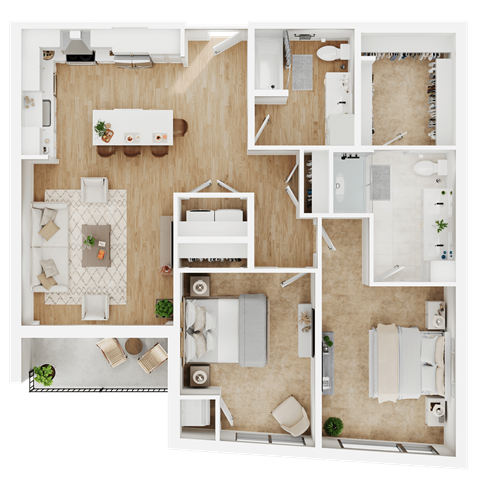 B4 Floor Plan at Lilia, Lilydale, MN, 55118