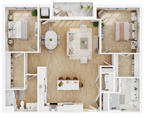 B6 Floor Plan at Lilia, Lilydale