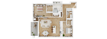 B7 Floor Plan at Lilia, Minnesota, 55118
