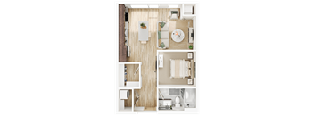 A3_D3 Floor Plan at The Mera, St Louis Park, 55426 