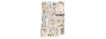 C-5 Floor Plan at The Mera, St Louis Park, MN 55426
