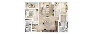 C2 Floor Plan at The Mera, St Louis Park