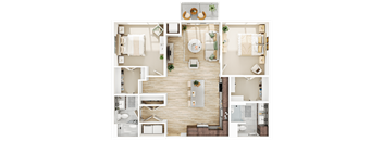 C3 Floor Plan at The Mera, St Louis Park
