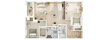 C4 Floor Plan at The Mera, Minnesota, 55426