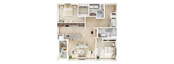 C7 Floor Plan at The Mera, St Louis Park, 55426