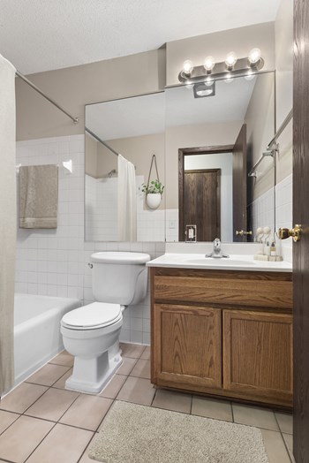 Beach South at the Lake Apartments in Robbinsdale, MN Bathroom - Photo Gallery 7