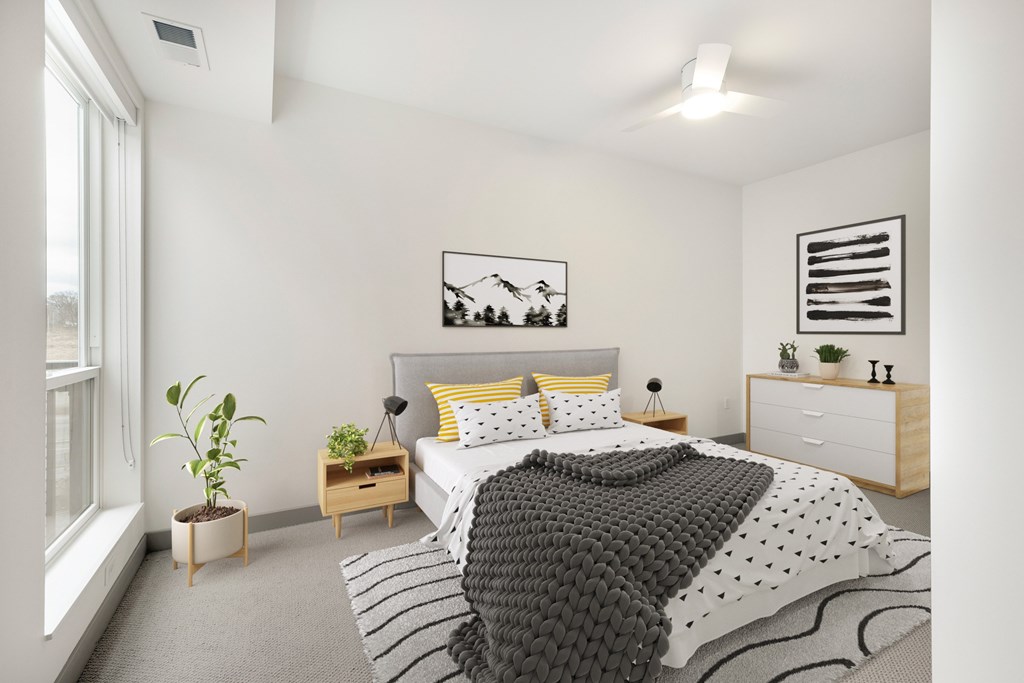 Bedroom at The Mera, St Louis Park