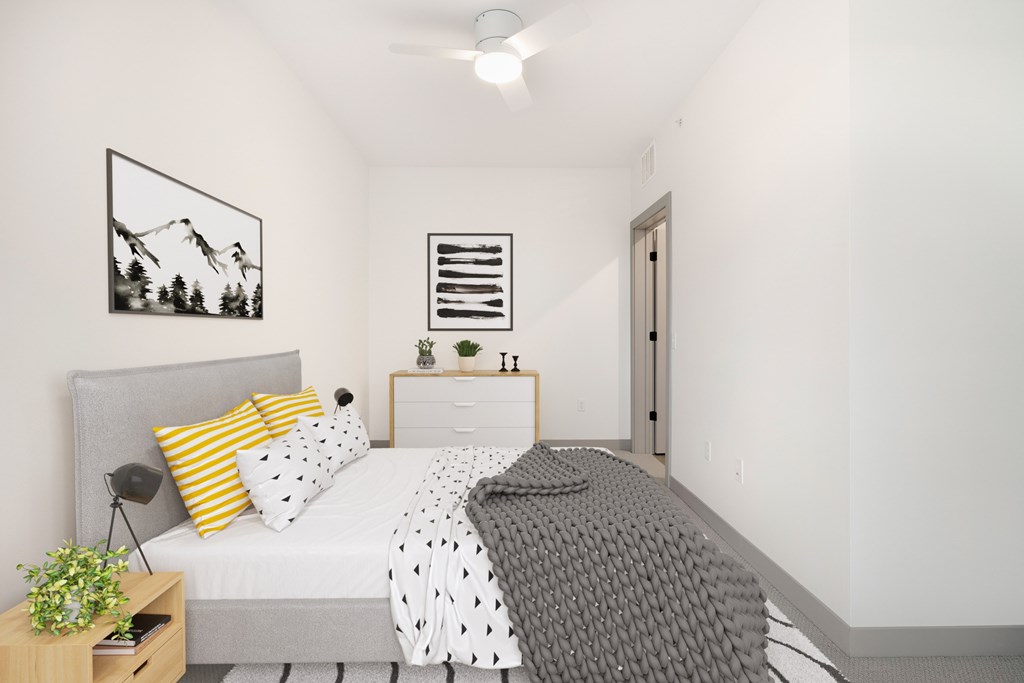 Bedroom at The Mera, St Louis Park, MN