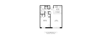 Canvas Floor Plan at The Cosmopolitan, Minnesota, 55101