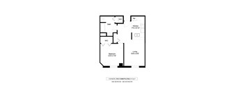 Cashmere ADA Floor Plan at The Cosmopolitan, Minnesota, 55101