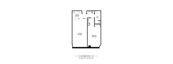 Flax Floor Plan at The Cosmopolitan, Minnesota, 55101