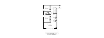 Twill Floor Plan at The Cosmopolitan, Minnesota, 55101