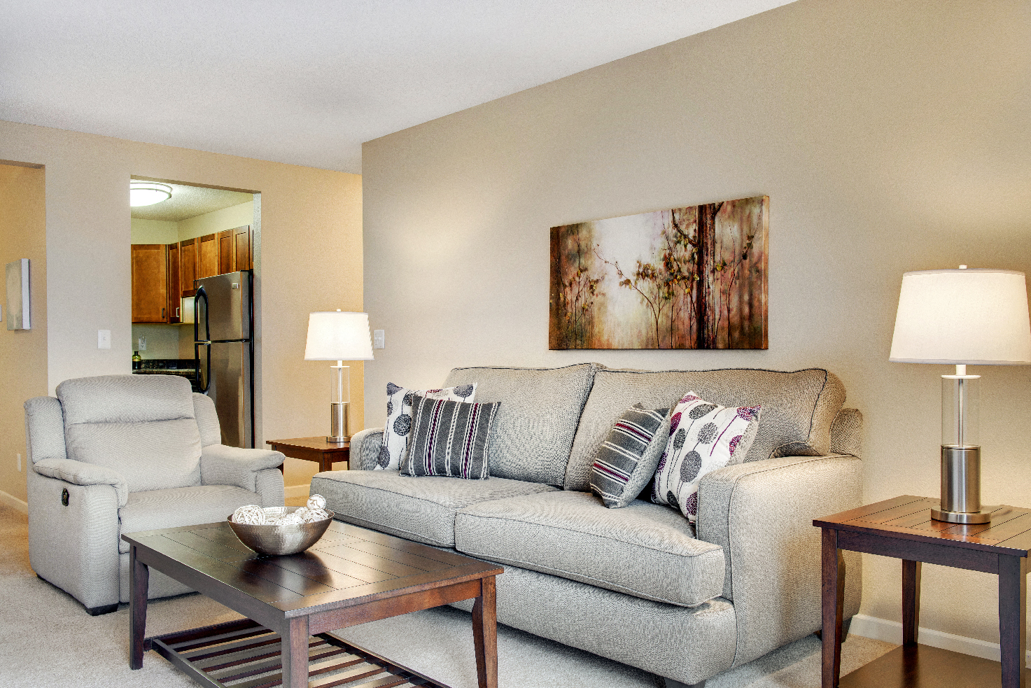 Living Area at Cedars Lakeside, Little Canada, MN