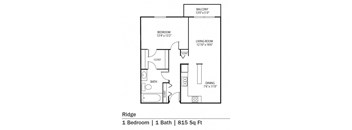 Ridge Floor Plan at Cedars Lakeside, Minnesota
