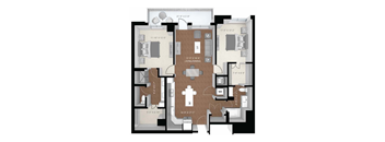 Davenport Floor Plan at Expo, Minnesota, 55414