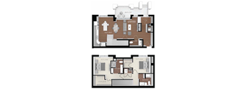 a floor plan of a building with people in it at Expo, Minnesota, 55414