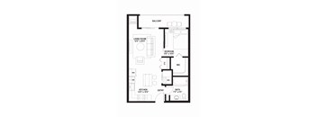 B1 Floor Plan at The Ellory Apartments, Minnesota