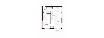 B13 Floor Plan at The Ellory Apartments, Minneapolis, Minnesota