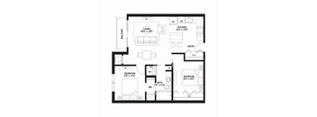 C2 Floor Plan at The Ellory Apartments, Minneapolis