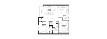C2 Floor Plan at The Ellory Apartments, Minneapolis