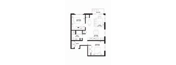 C3 Floor Plan at The Ellory Apartments, Minnesota, 55401