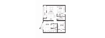 CC3 Floor Plan at The Ellory Apartments, Minnesota