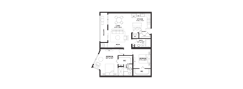 CC3 Floor Plan at The Ellory Apartments, Minnesota