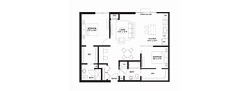 CC5 Floor Plan at The Ellory Apartments, Minneapolis, MN, 55401