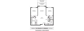 The Preserve at Commerce Apartments in Rogers, MN 2 Bedroom 1 Bath